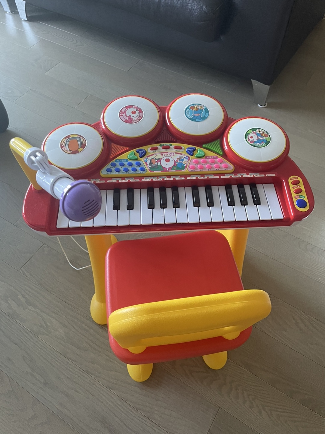 Kids piano + drum + Dj combination with Microphone - photo 3