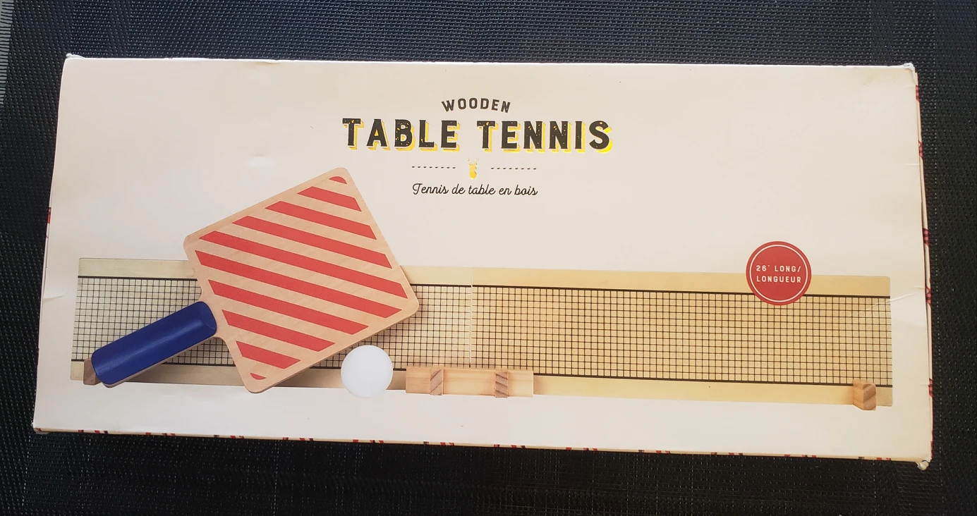 Brand new in box wooden table tennis