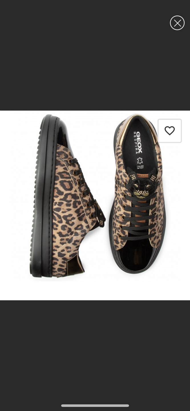 Leopard print sneakers, basically new.  Barely used US6