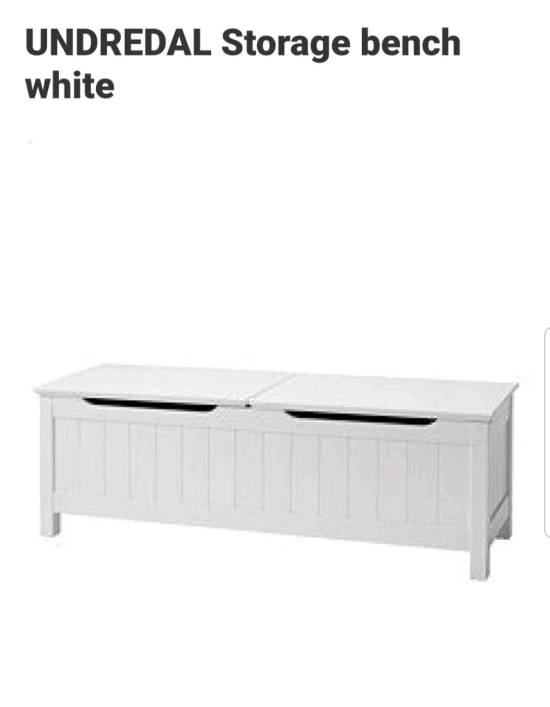 Ikea Storage Bench White image indicator(4)