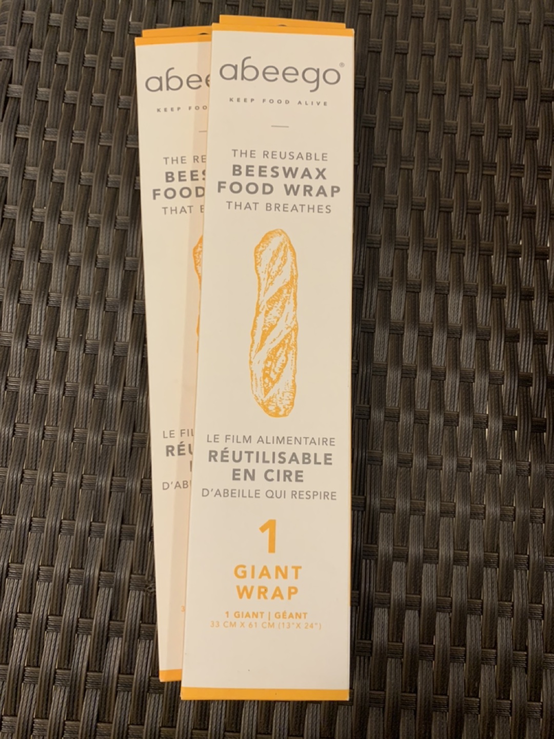 NEW: 2 x Abeego beeswax reusable food wrap (Giant) #Giftable thumbnail