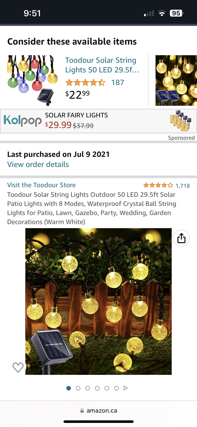 Solar powered string lights - photo 2
