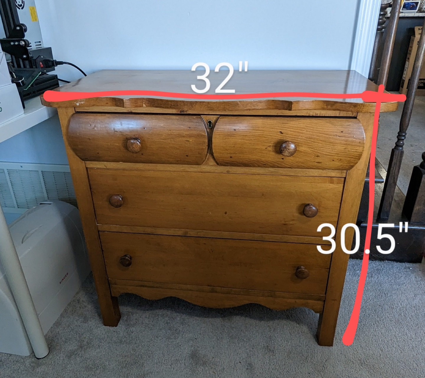 Solid wood dresser - photo 2
