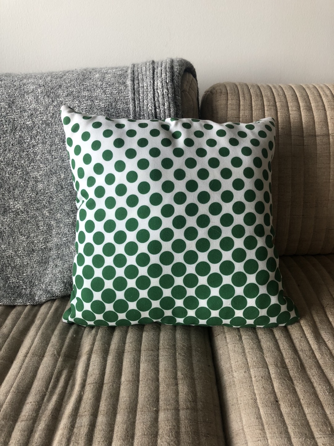 Green and Grey decorative pillows thumbnail