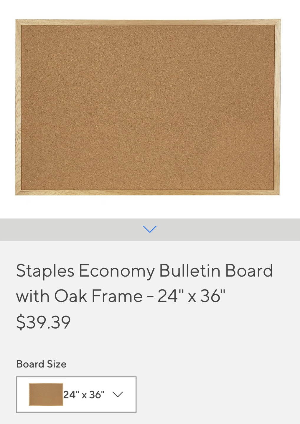 24x36 Cork bulletin board from Staples - photo 2