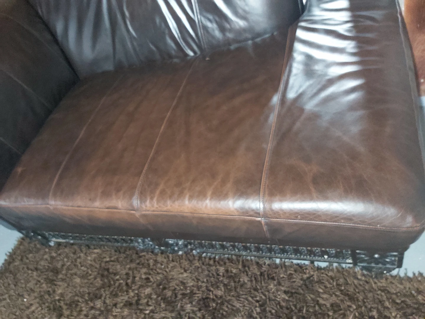 real leather chaise lounge - photo 2