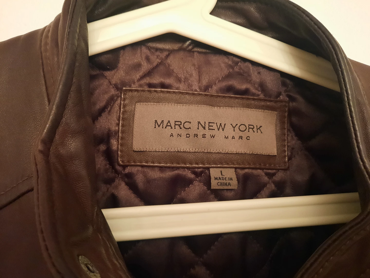 Marc NYC Leathe Jacket Mens Large