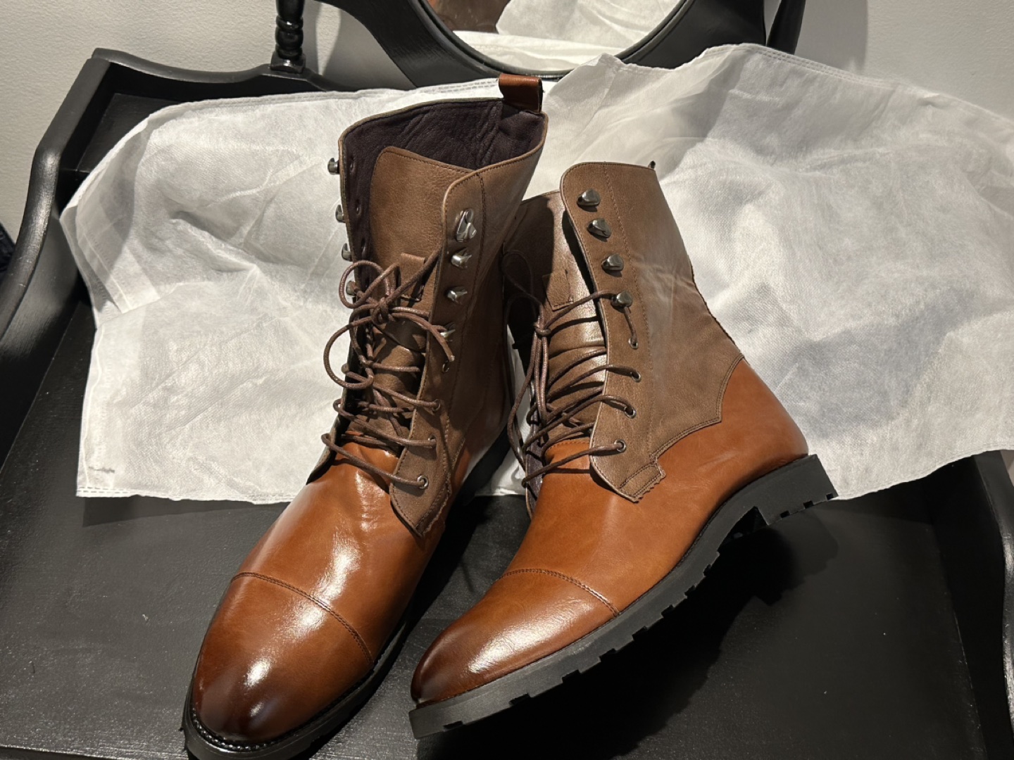 Men’s Italian Lace Up Boots - photo 4
