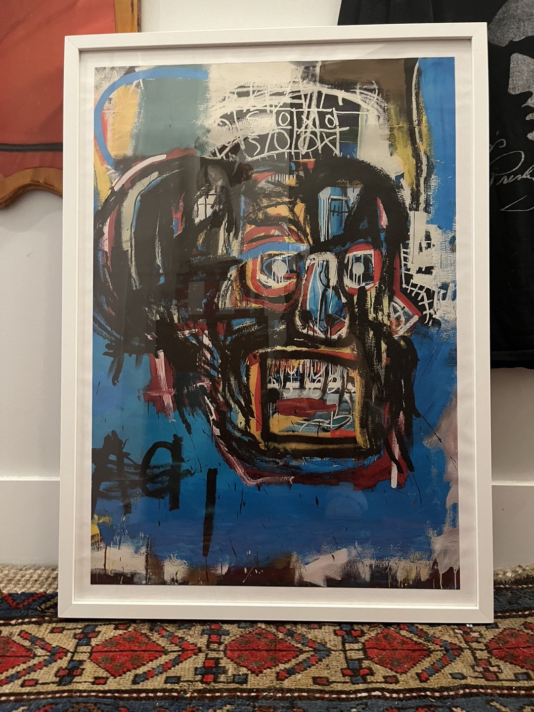 Framed Basquiat print