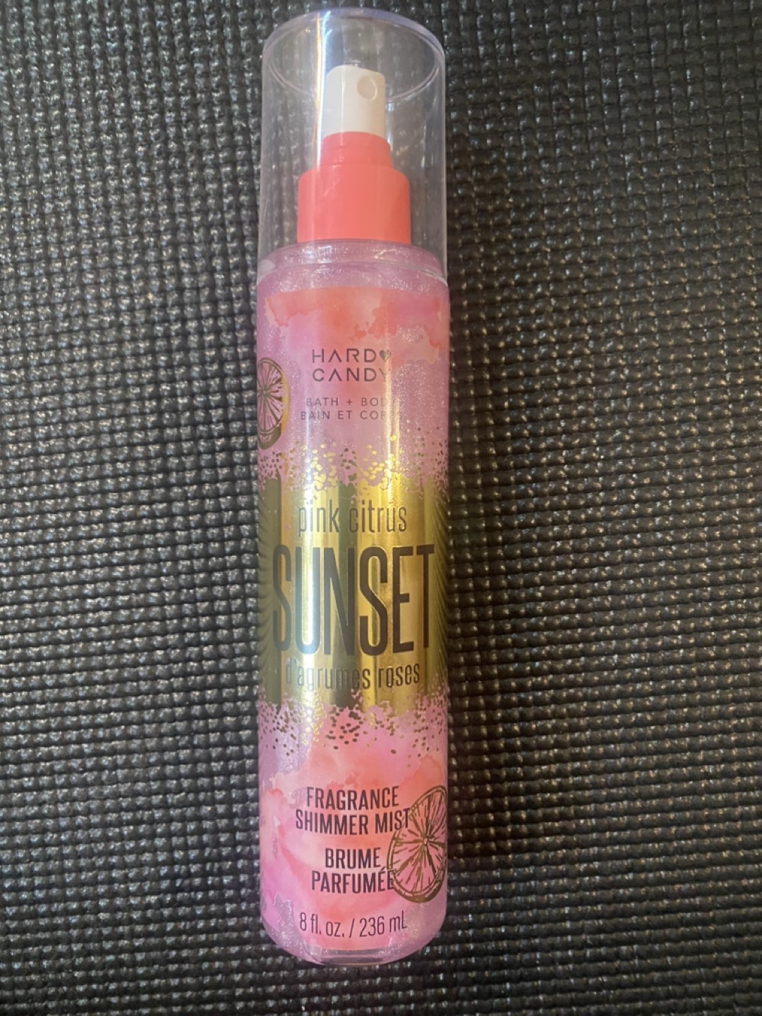 Pink citrus scented body shimmer mist thumbnail
