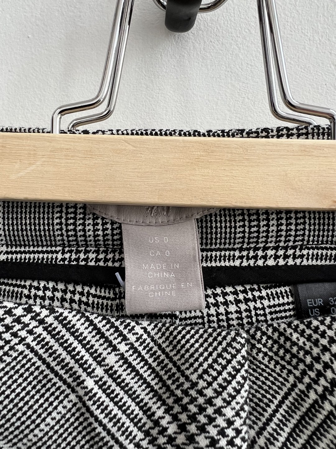 GREY PLAID FITTED TROUSERS image indicator(7)