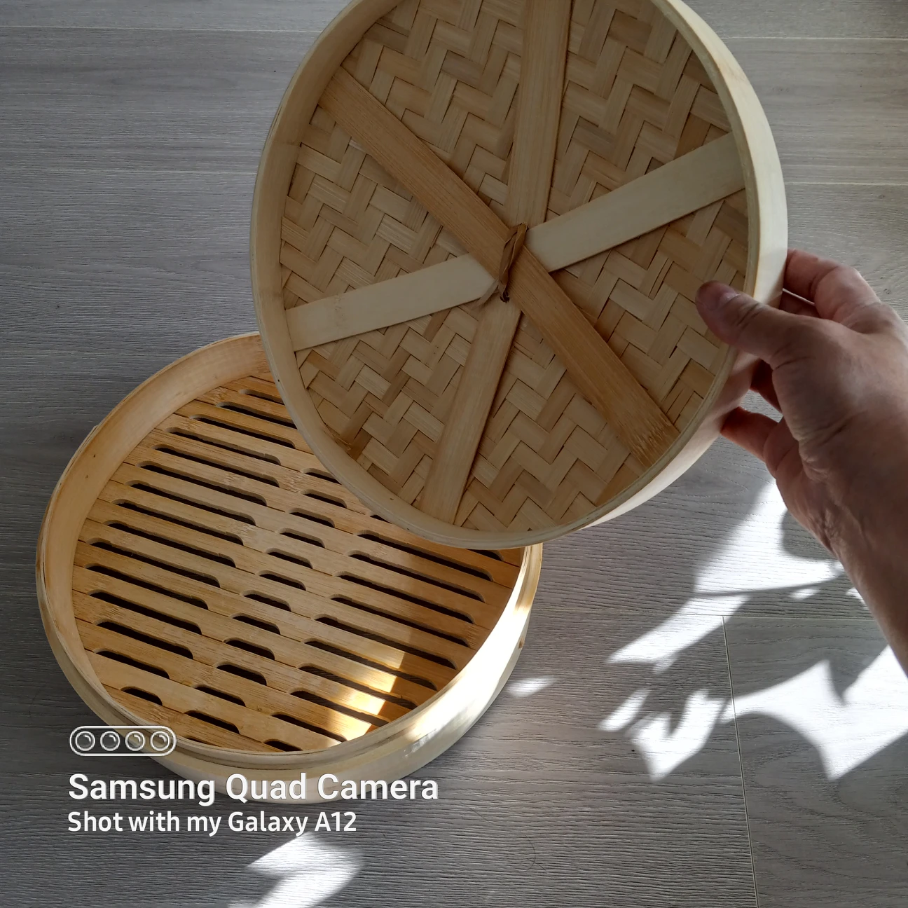 new large 12" bamboo steamer - photo 3