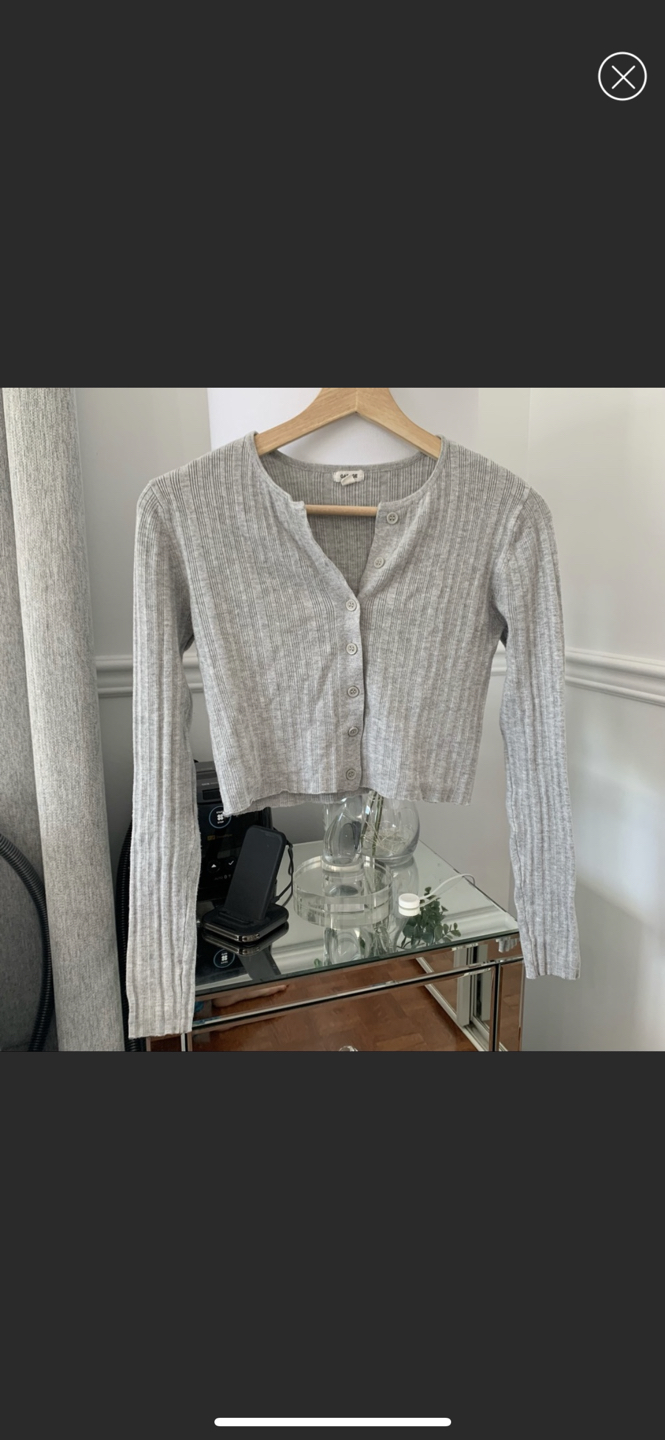 Grey Garage cropped cardigan