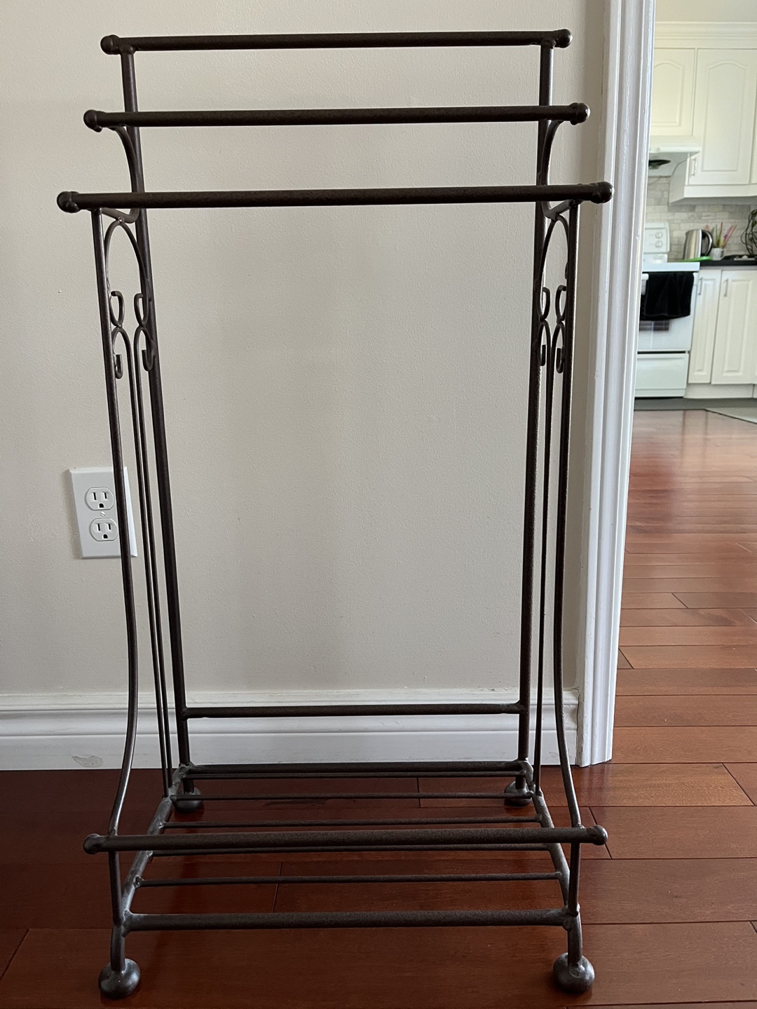 Metal Towel Rack brown three bars - photo 2
