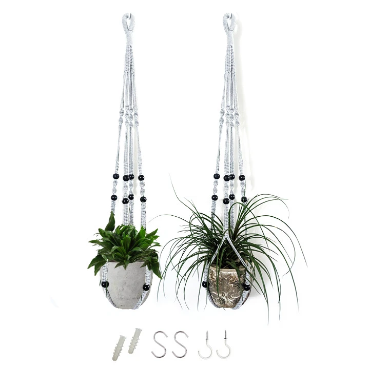 Plant hanger 2 pack grey