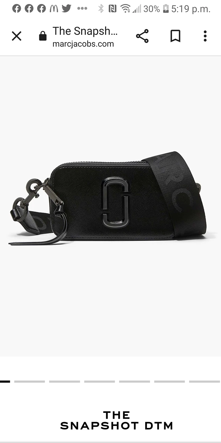 Marc Jacobs The Snapshot DTM. bag/purse