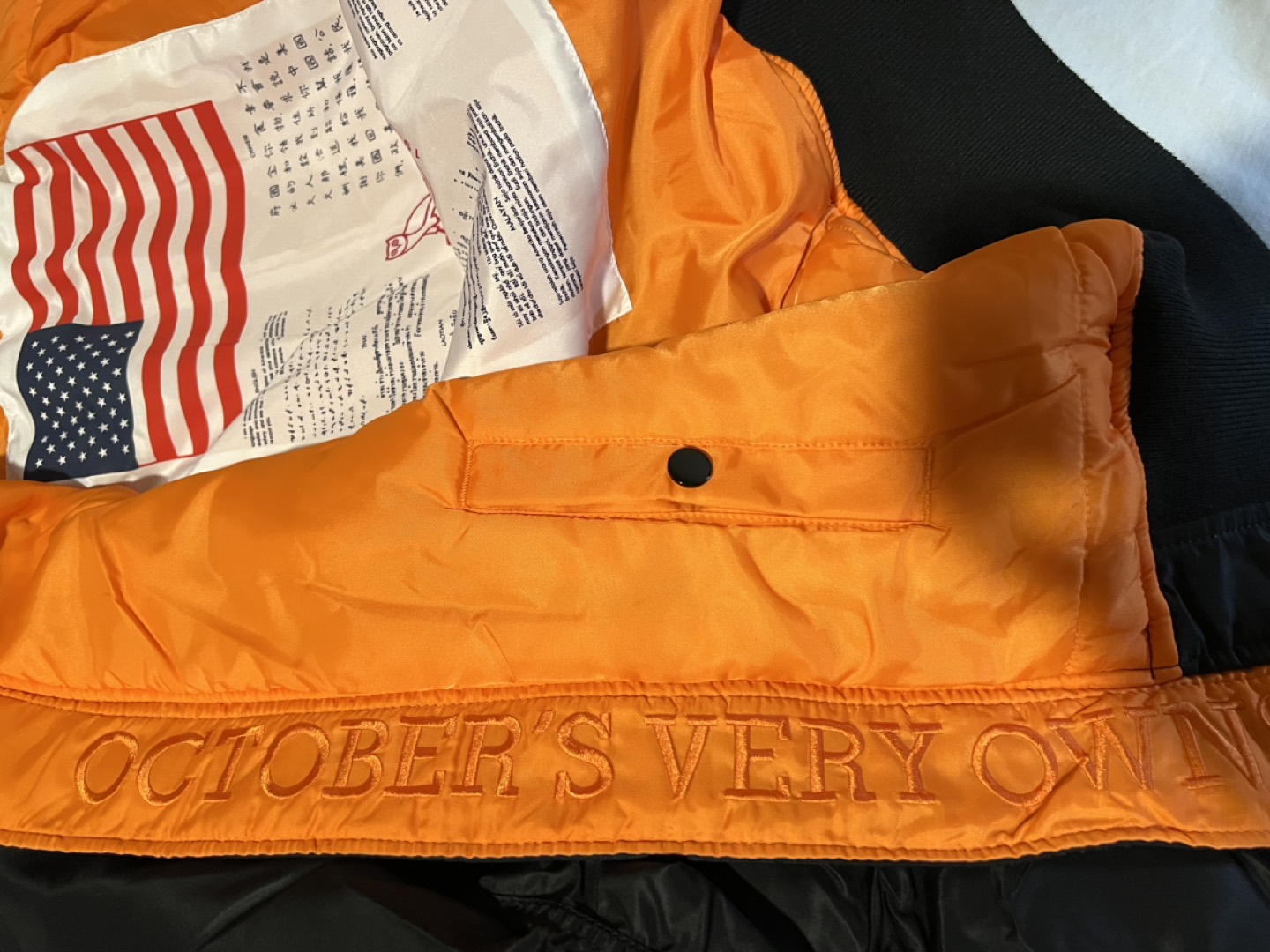 BRAND NEW OVO x Alpha Industries x Hot Boys MA-1 Bomber Jacket - photo 4