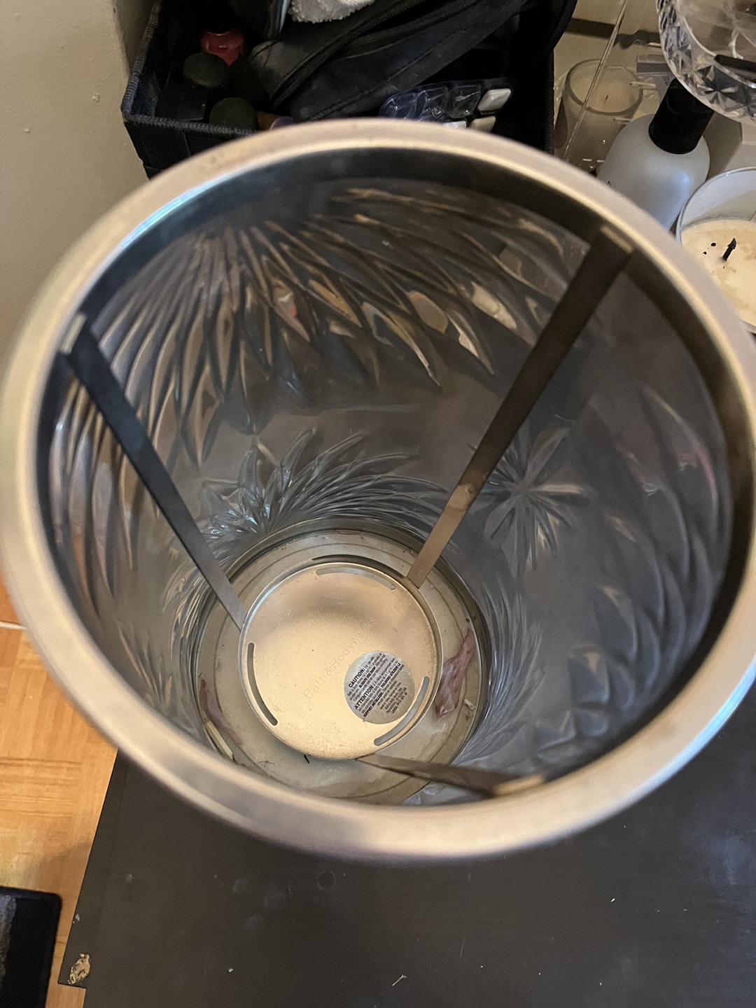 🏀 tall glass candle holder image indicator(3)