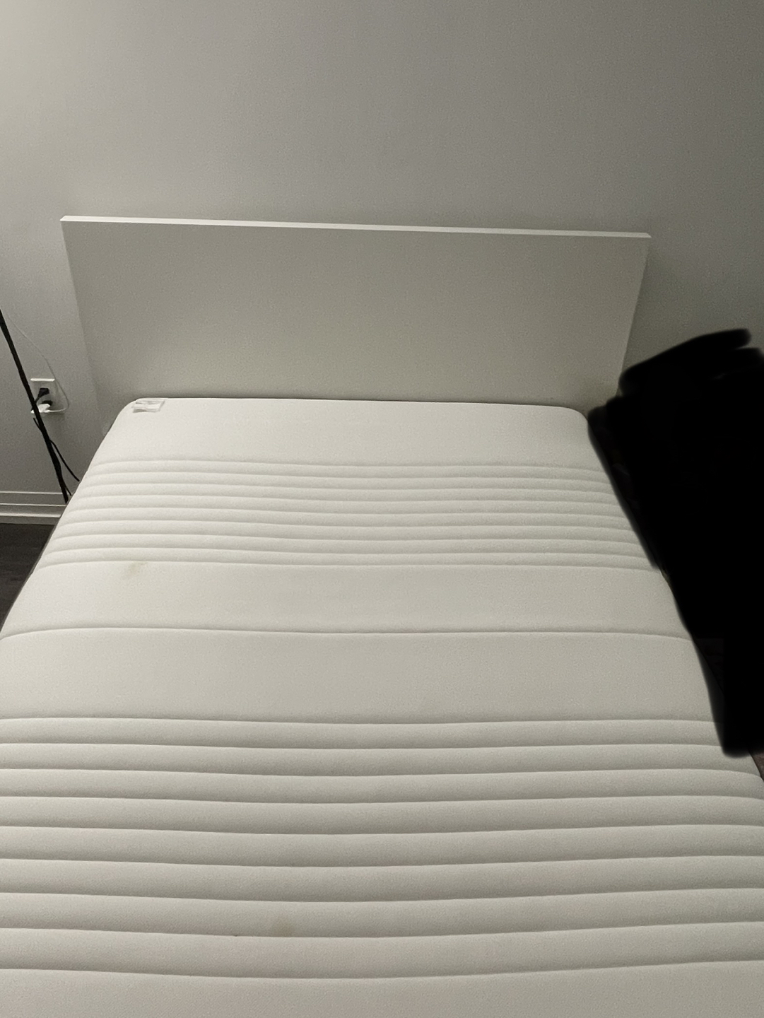 Ikea full size bed mattress, frame, drawers - photo 2