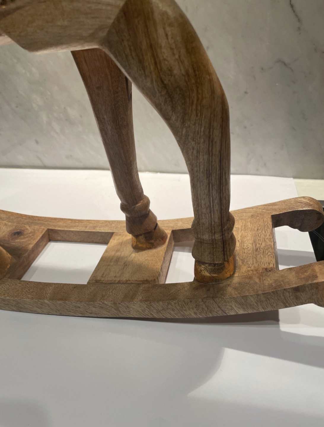Wood and gold horse thumbnail