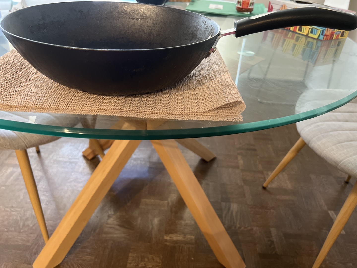 Starfrit 030070-003-0000 Non-Stick Cast Iron Wok 12", Black - photo 2