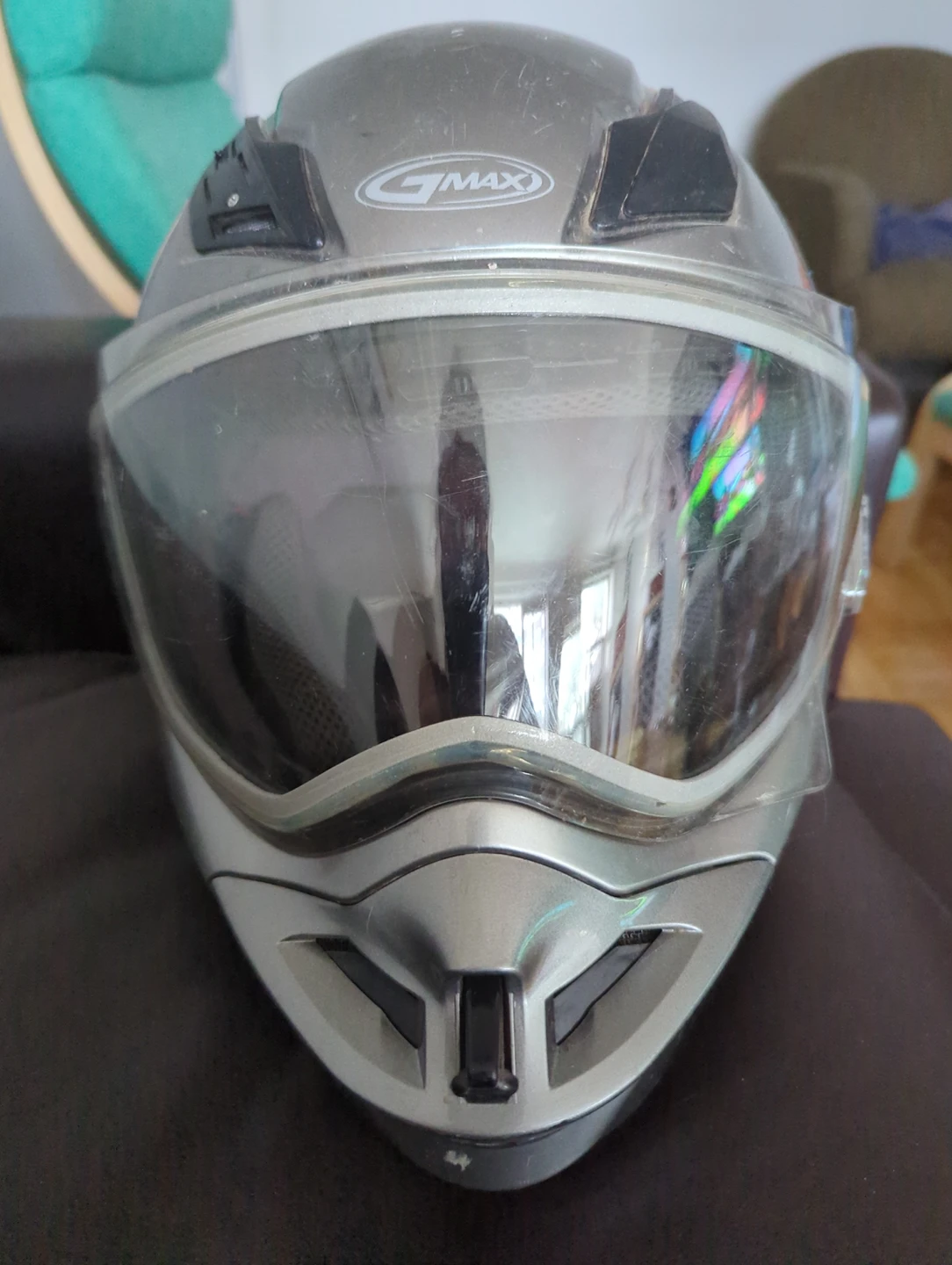 Motorcycle Helmet With Shield and Bag
