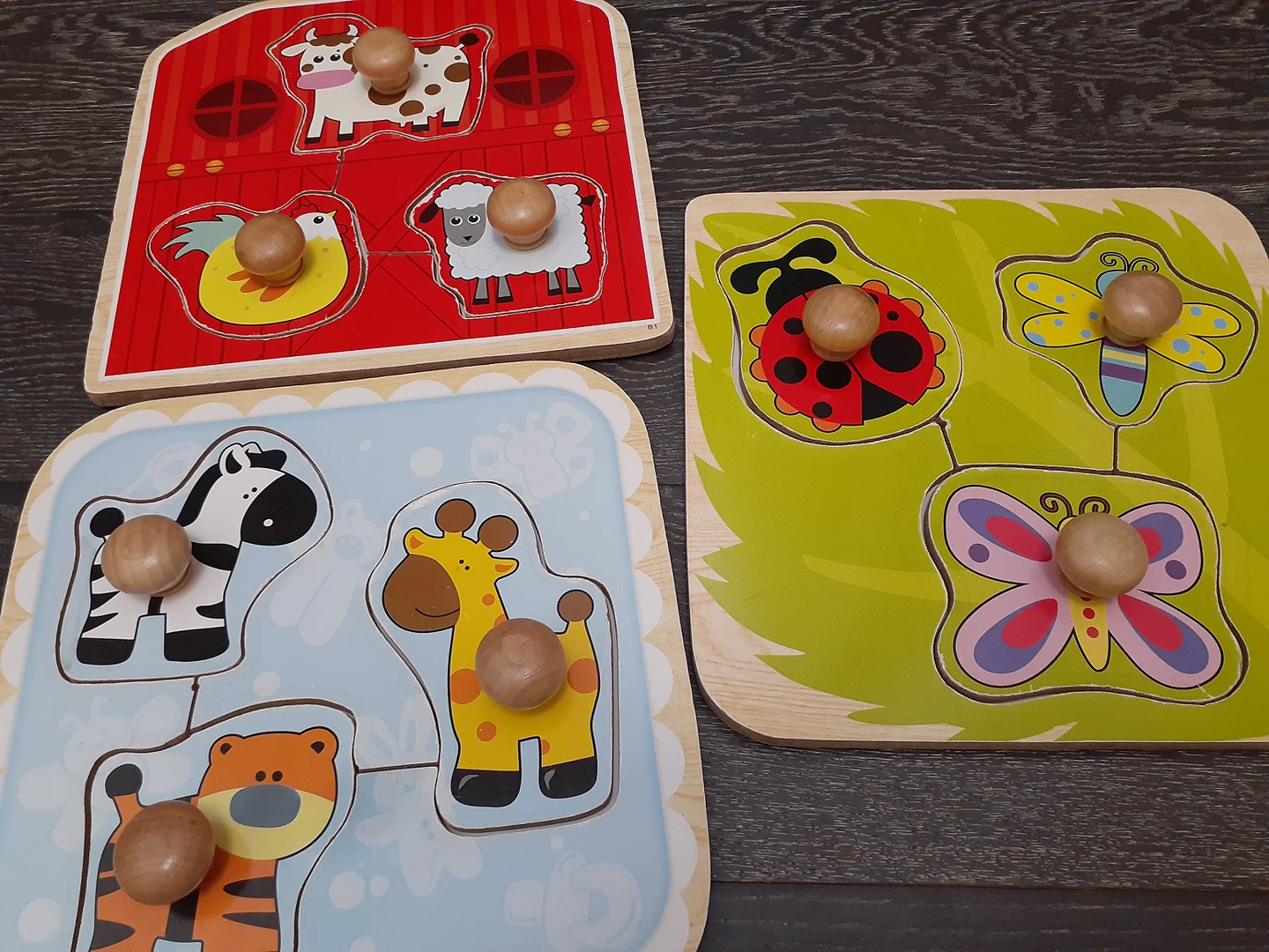Wooden Baby Puzzles and two balls thumbnail