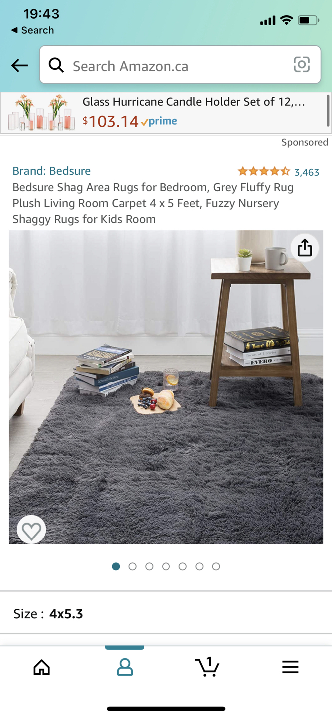 Grey Rug/ Carpet, 4x5 feet 💸 - photo 4
