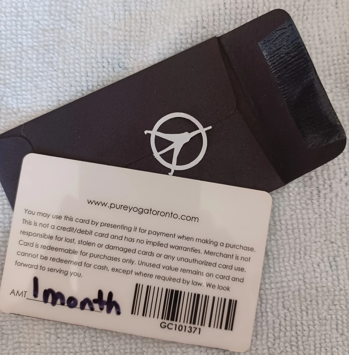 Yoga Membership Discount Card for 1 month