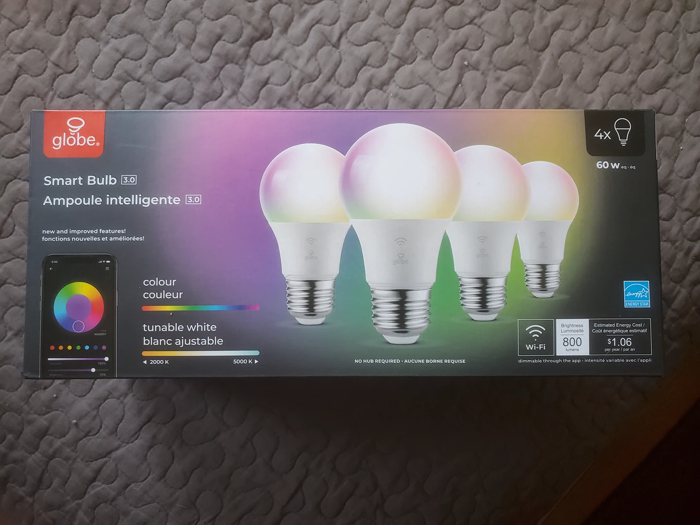 Globe smart bulb 4 pack