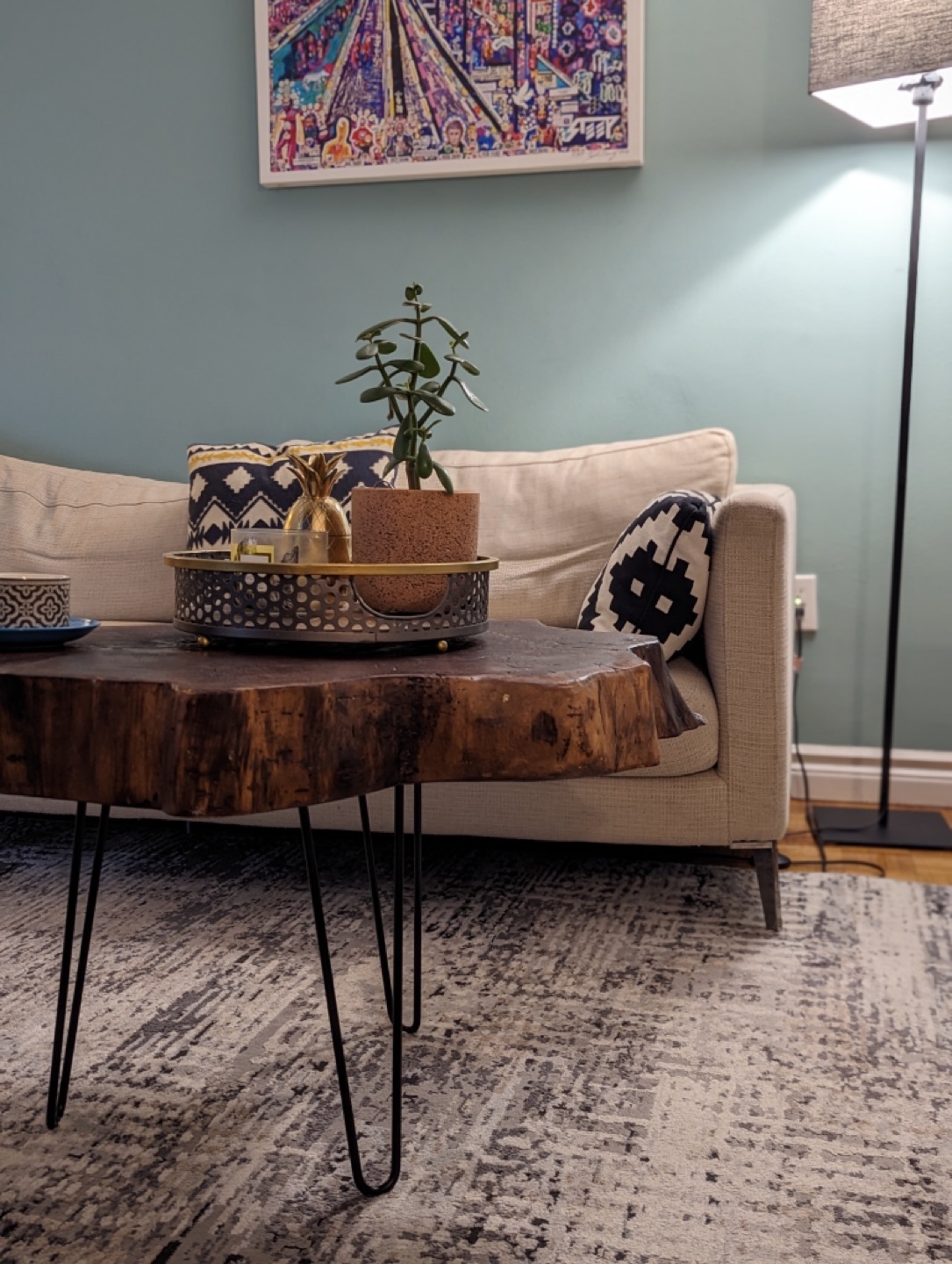 Hand Crafted Solid Walnut Coffee Table. image indicator(2)