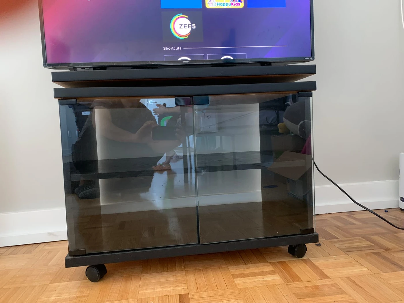 40inch Roku TV with TV stand free