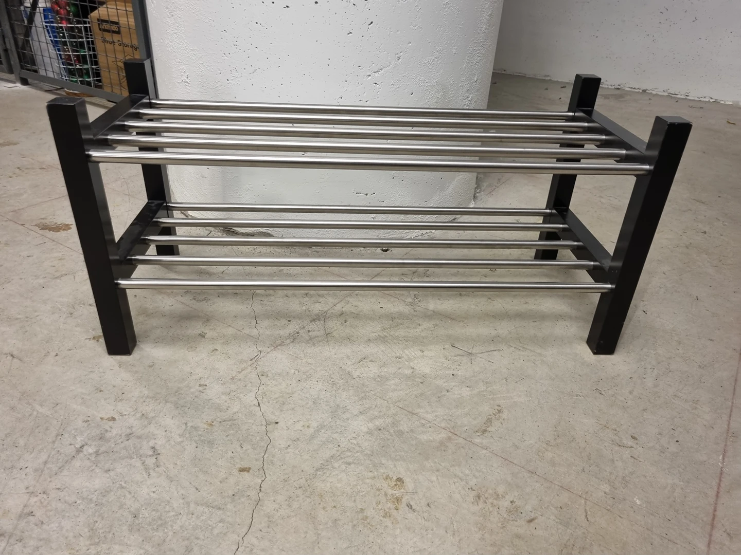 IKEA TJUSIG Shoe Racks (x2) - Black