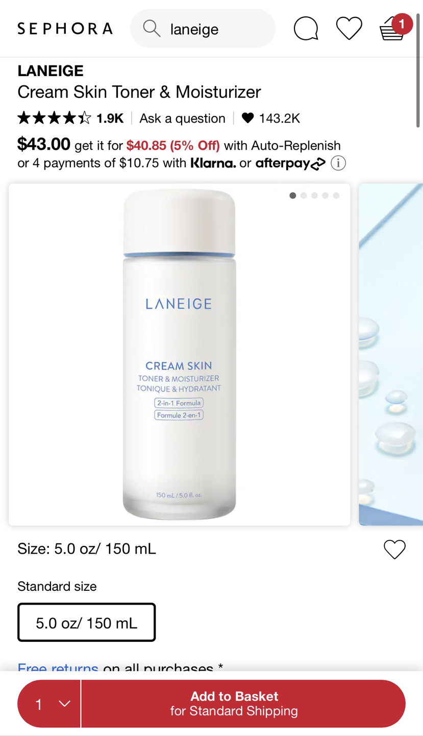 Laneige Cream Skin Refiner - photo 4