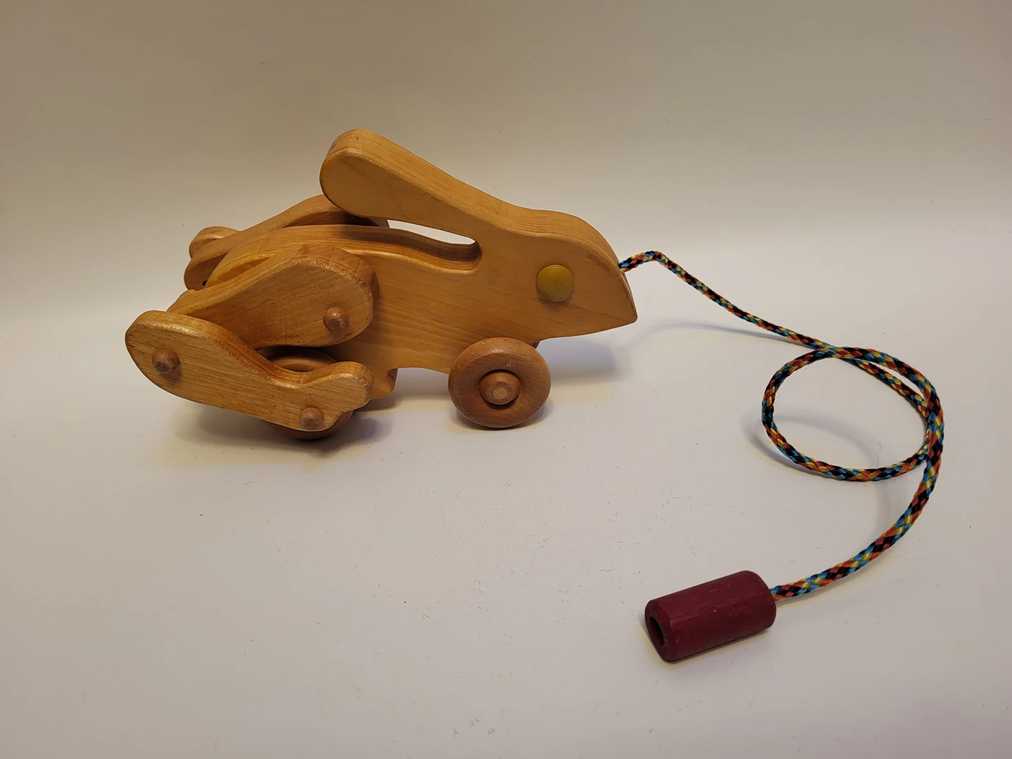 Wooden Bunny Pull-Toy thumbnail