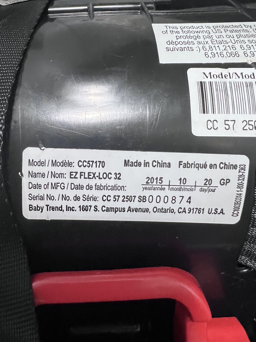 Car Seat (EZ FLEX-LOC 32) with base - photo 3
