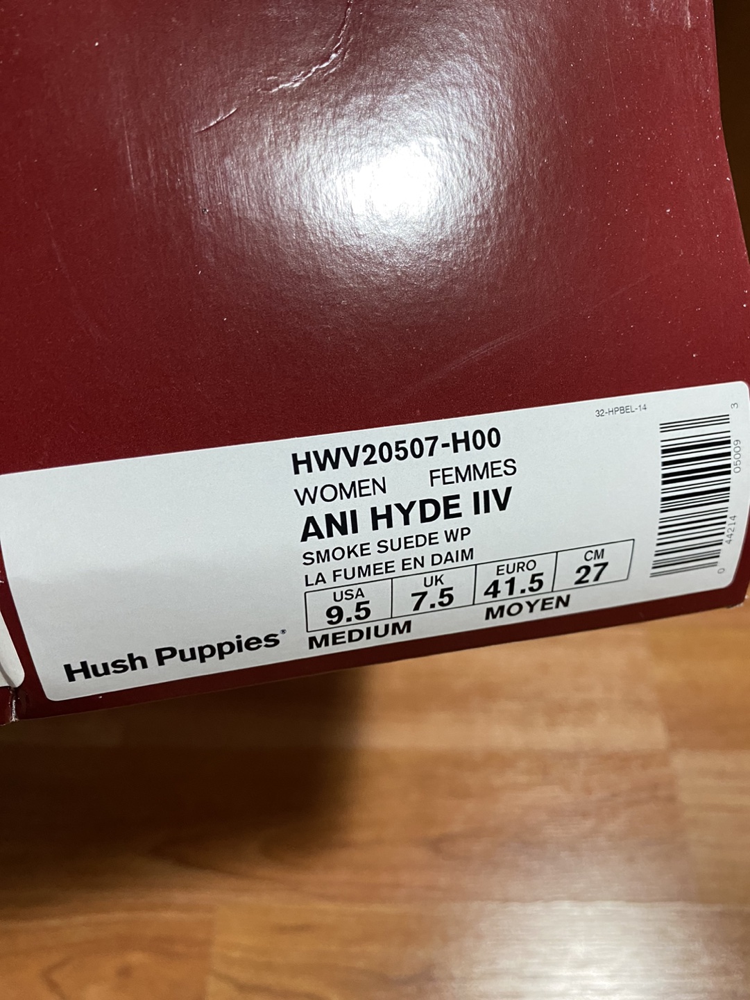 Hush Puppies Ani Hyde Ankle Boots Waterproof Smoke Suede 9.5 image indicator(7)