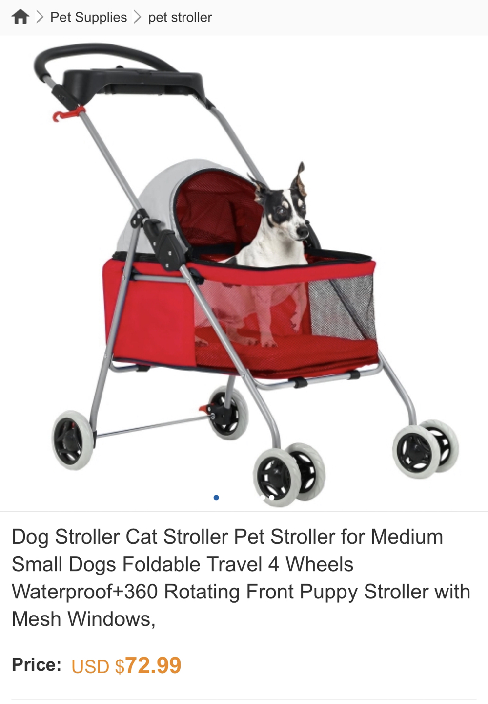 Brand NEW Pet Stroller (foldable) 🐶