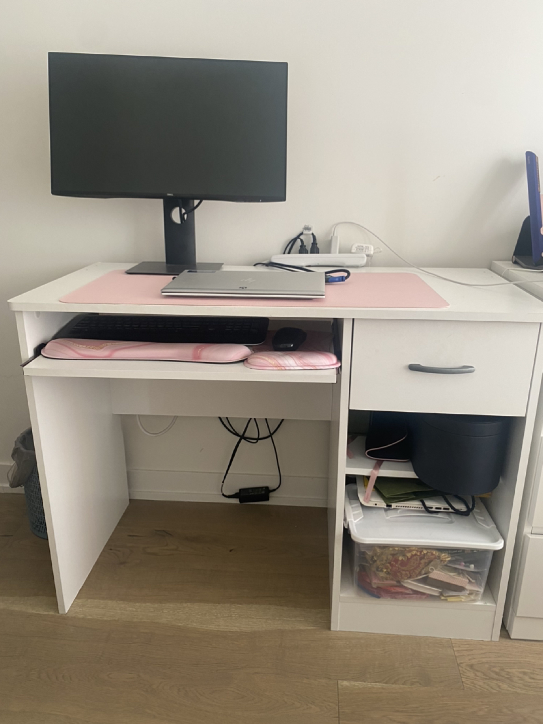 White desk
