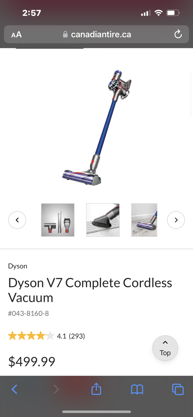 Dyson v7 complete/ cordless