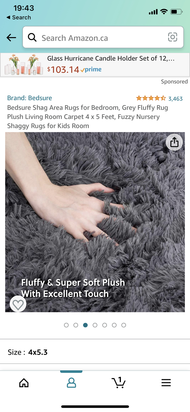 Grey Rug/ Carpet, 4x5 feet 💸 - photo 5