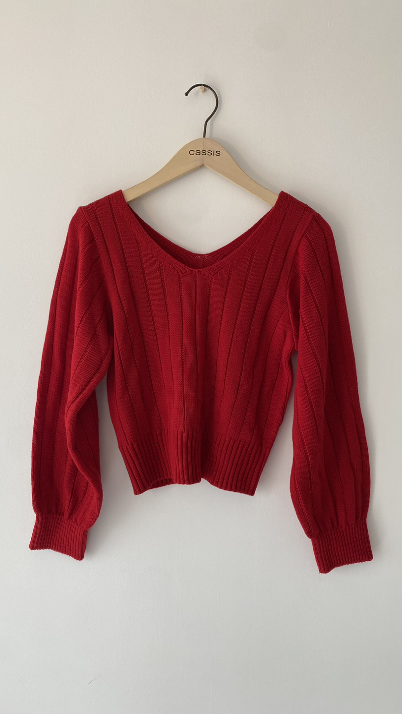 v neck short knitted - photo 2