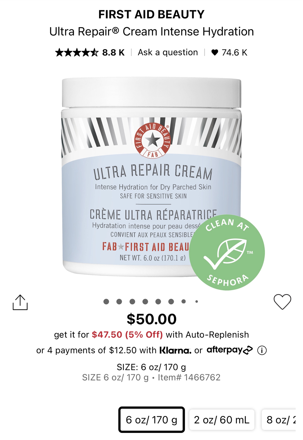 First Aid Beauty Ultra Repair Cream thumbnail