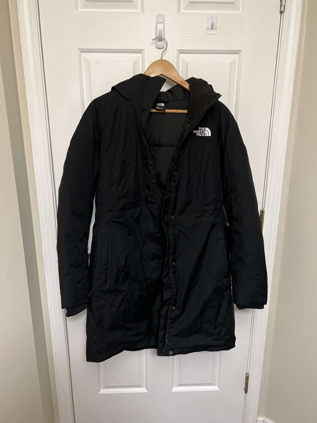 The north face black coat