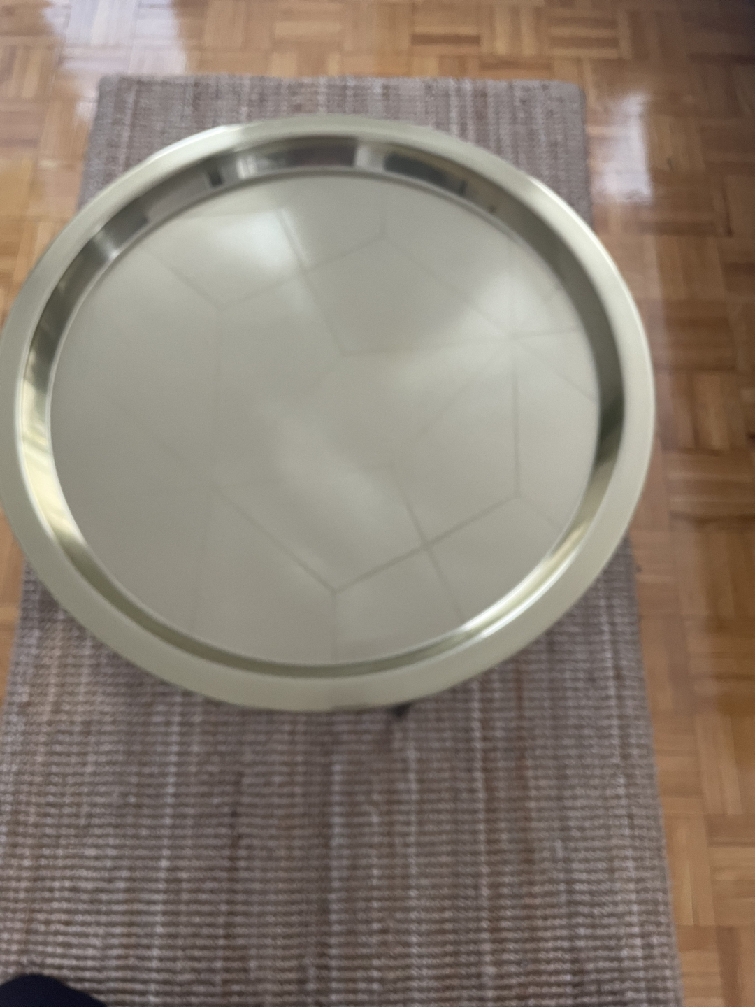 LJUV Tray table, gold-colour/black, 25 5/8x12 5/8 " (65x32 cm) - photo 4