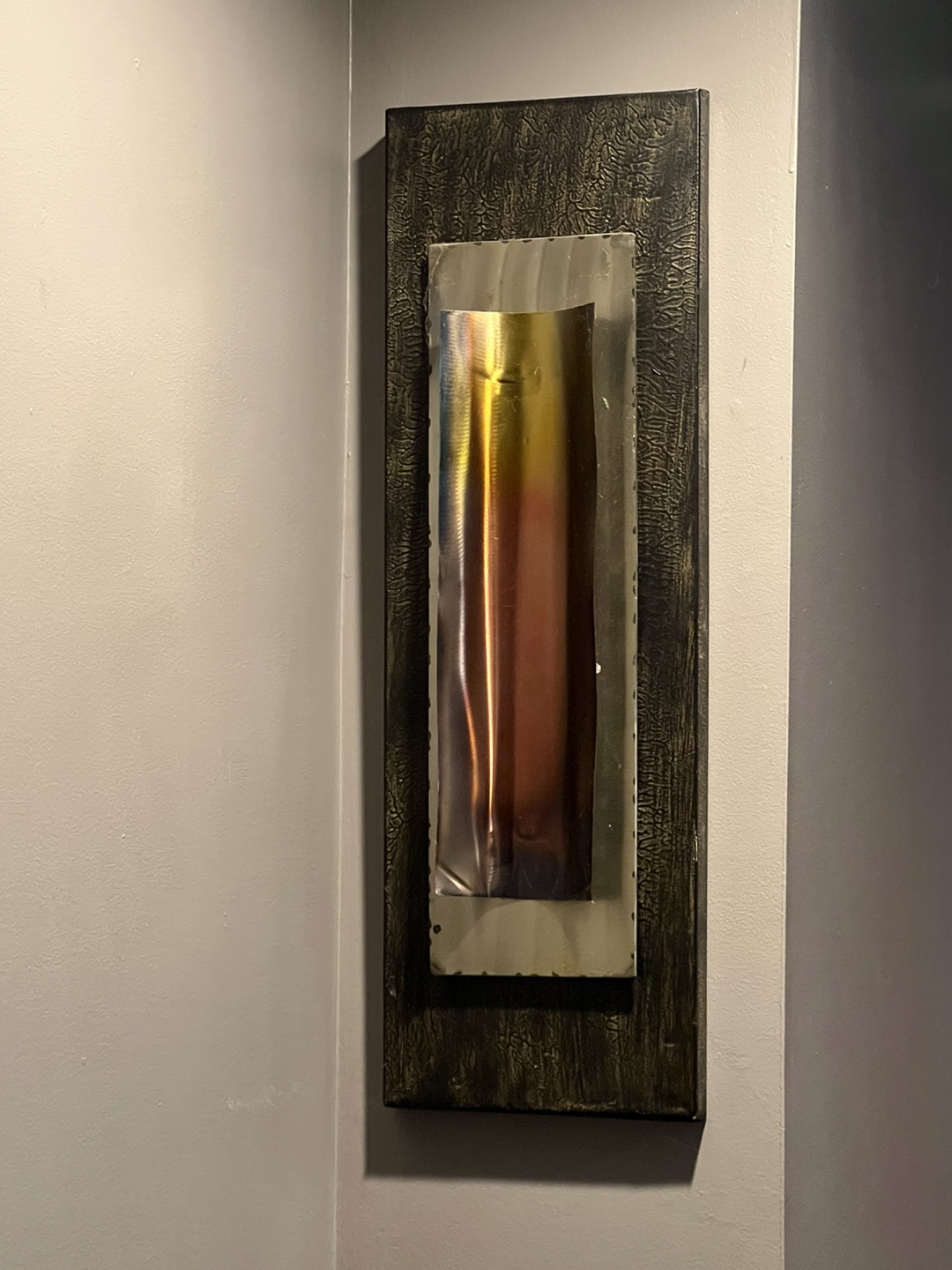 2 geometric metal wall sculptures early 00s grunge wall art thumbnail