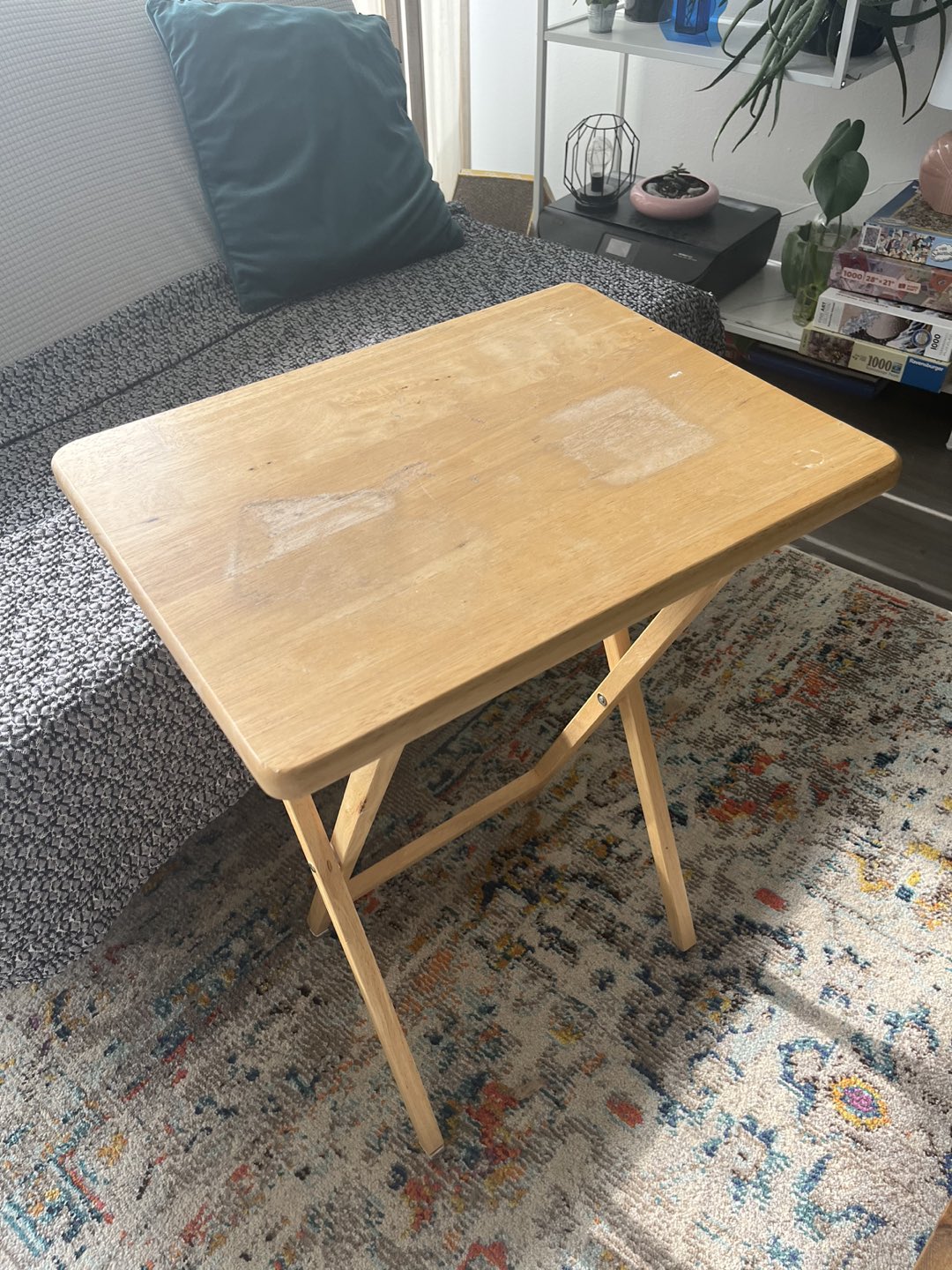 Folding side table