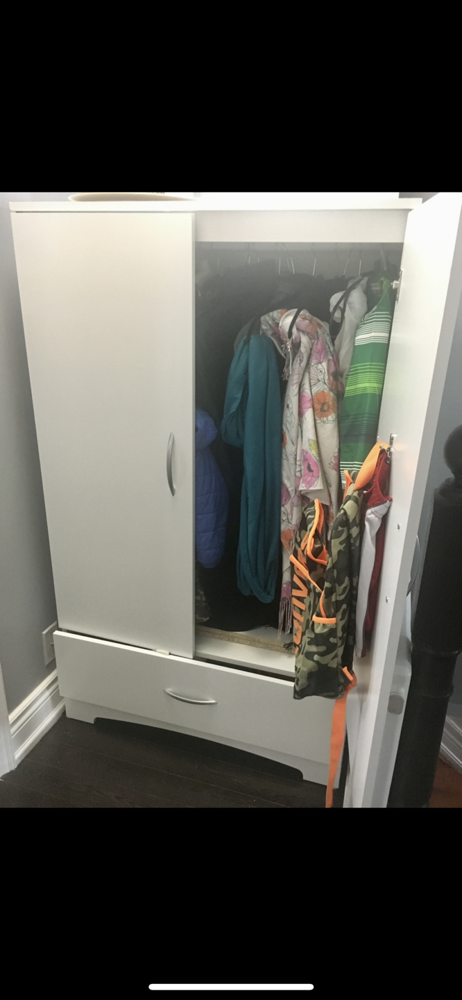 South shore white wardrobe thumbnail