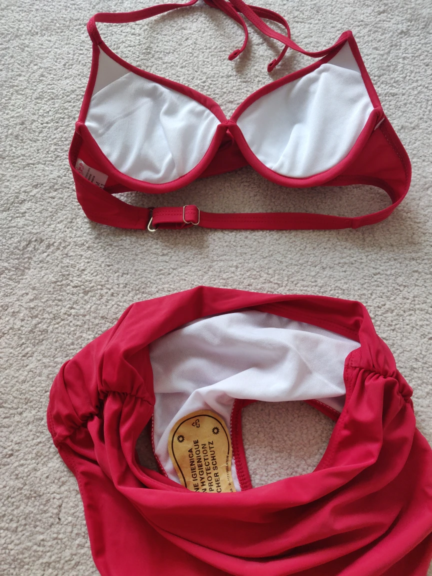 High waisted red bikini set - photo 3