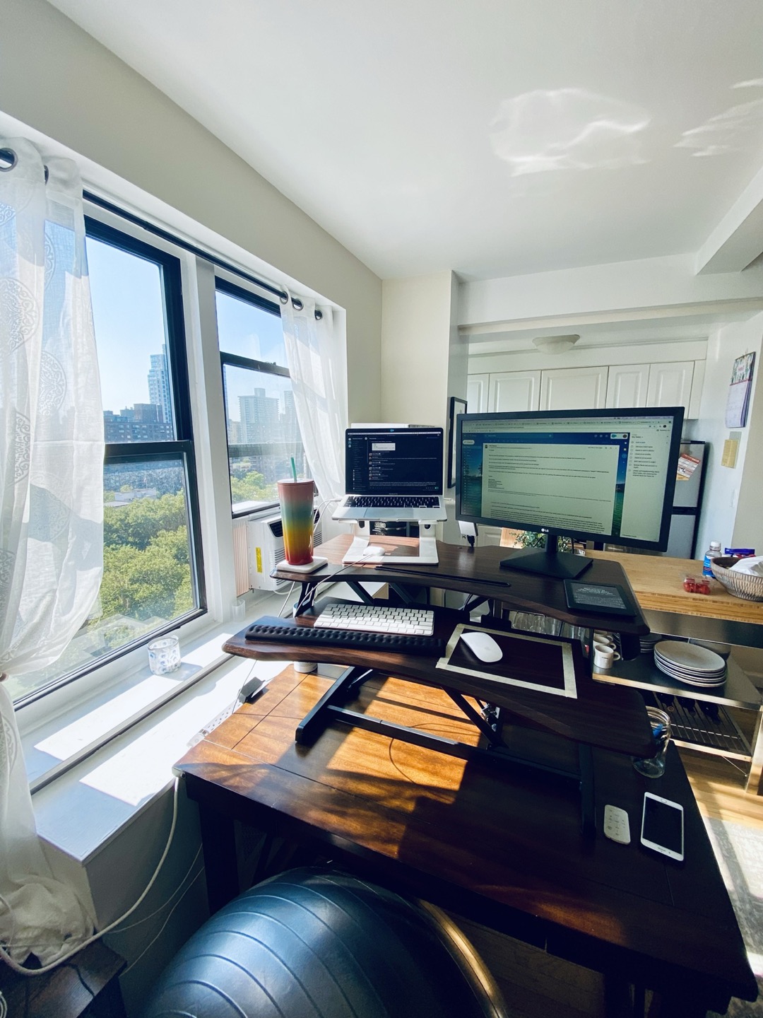 Standing Desk Convertor Wood - photo 4